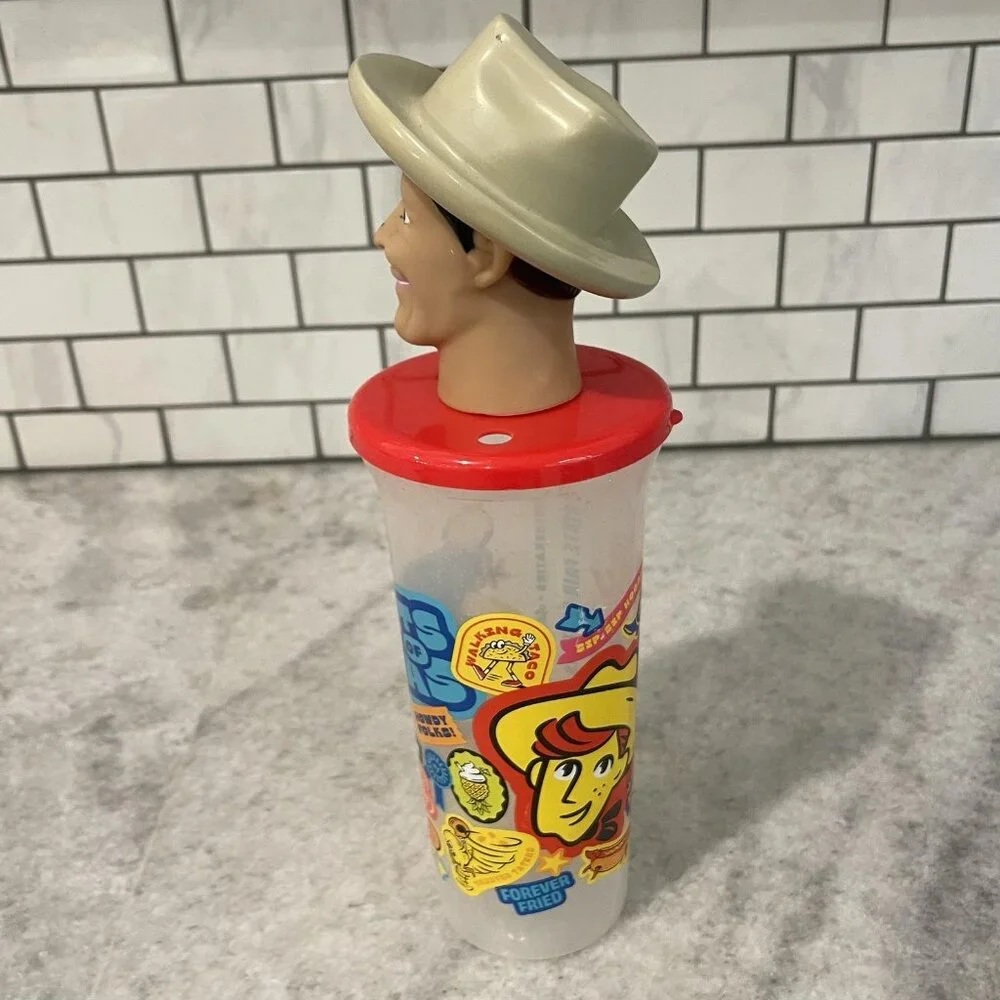 Berk State Fair Of Texas Big‎ Tex Tumbler Cup Lid Figural Novelty Vintage